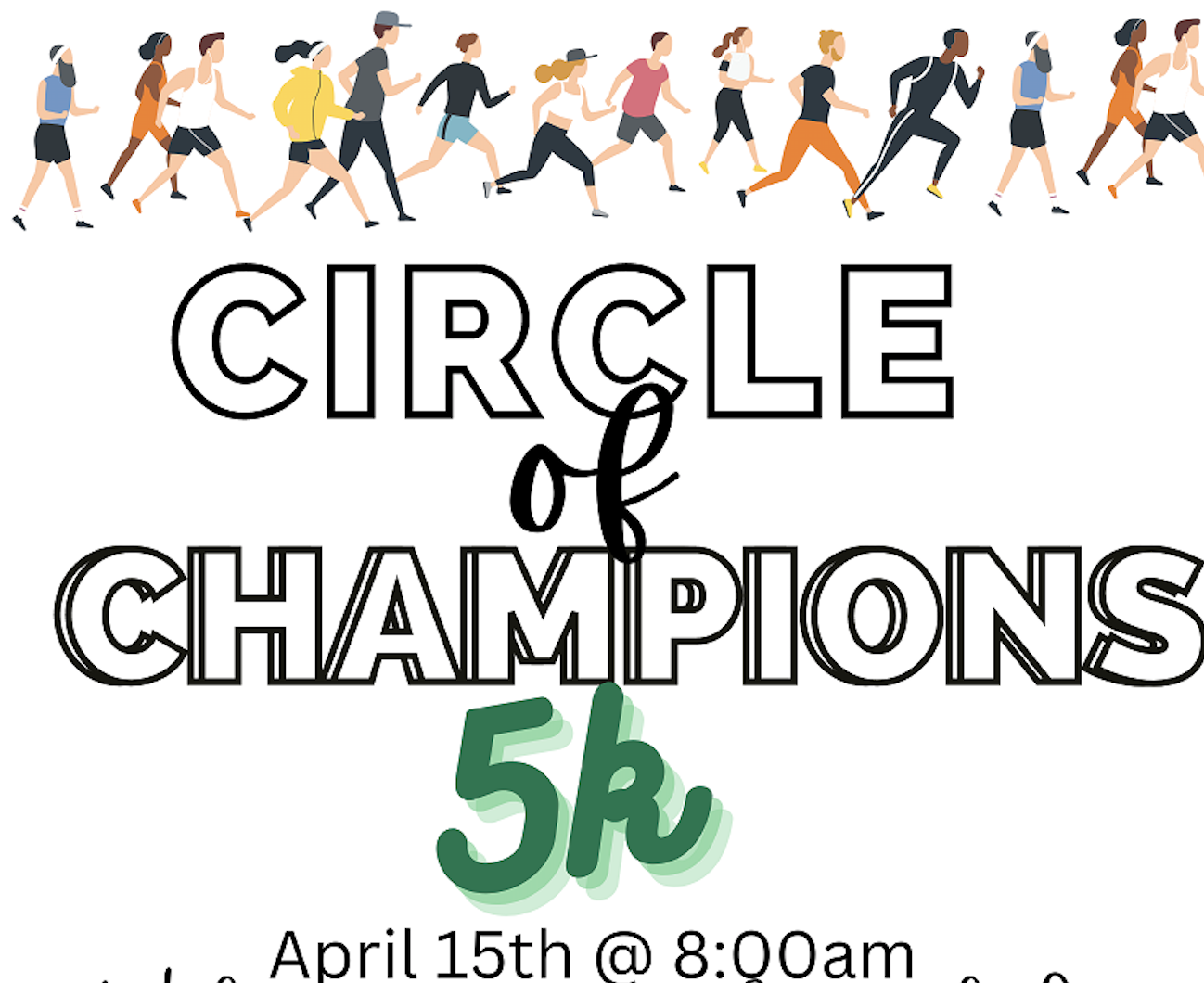  Circle of Champions 5K with font